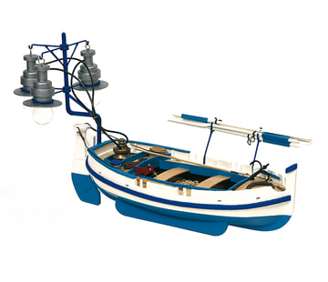 OcCre Calella 1/15 Fiskebåt 390mm i gruppen Bygg & Verktyg / Byggsatser trä / Träbåtar hos Rynosx4 Hobbyshop AB (OC52002)