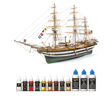 OcCre Färgset 12 Flaskor Amerigo Vespucci i gruppen Bygg & Verktyg / Färg & penslar / Övrig färg hos Rynosx4 Hobbyshop AB (OC90507)
