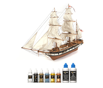OcCre Färgset 8 Flaskor HMS Beagle i gruppen Bygg & Verktyg / Färg & penslar / Övrig färg hos Rynosx4 Hobbyshop AB (OC90514)