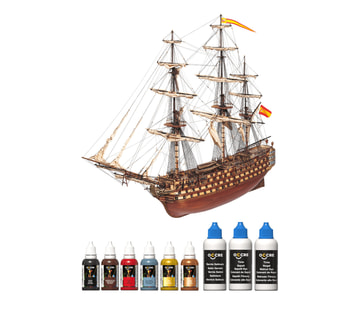 OcCre Färgset 9 Flaskor Santisima Trinidad i gruppen Bygg & Verktyg / Färg & penslar / Övrig färg hos Rynosx4 Hobbyshop AB (OC90529)