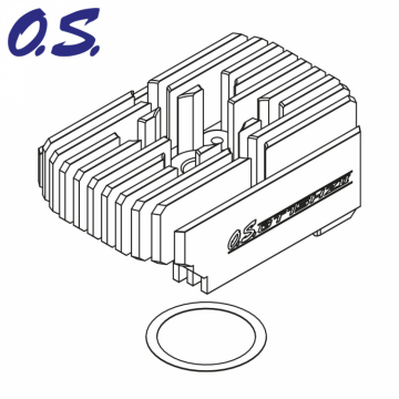 O.S. Cylindertopp/kylflns GT15HZ II i gruppen RADIOSTYRDA FLYG / Tillbehr / Brnslemotorer / Reservdelar (brnslemotorer flyg/heli) hos Rynosx4 Hobbyshop AB (OS28154010)