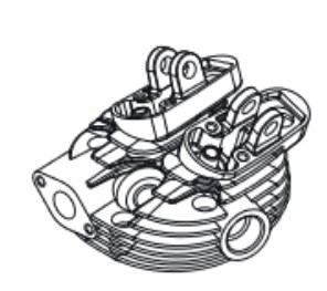 O.S. Cylinder Topp FS-64V i gruppen RADIOSTYRDA FLYG / Tillbehr / Brnslemotorer / Reservdelar (brnslemotorer flyg/heli) hos Rynosx4 Hobbyshop AB (OS4AY04100)