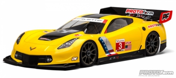 PROTOform Chevrolet Corvette C7.R Kaross 1/8 GT i gruppen RADIOSTYRD BIL / Tillbehör / Karosser & tillbehör hos Rynosx4 Hobbyshop AB (PF1546-40)