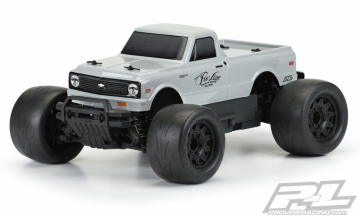 Pro-Line 1972 Chevy C-10 Truck Kaross Tough-Color (Grå) till Stampede i gruppen RADIOSTYRD BIL / Tillbehör / Karosser & tillbehör hos Rynosx4 Hobbyshop AB (PL3251-14)