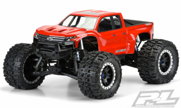 Pro-Line Kaross Chevy Silverado Z71 Trail Boss X-Maxx (Urklippt) i gruppen RADIOSTYRD BIL / Tillbehr / Karosser & tillbehr hos Rynosx4 Hobbyshop AB (PL3507-17)