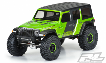 Pro-Line Jeep Wrangler JL Unlimited Rubicon Crawler Kaross i gruppen RADIOSTYRD BIL / Tillbehr / Karosser & tillbehr hos Rynosx4 Hobbyshop AB (PL3546-00)