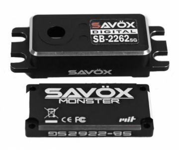 Savöx Servohus SB-2262SG i gruppen Elektronik / Servon & tillbehör / Servohus hos Rynosx4 Hobbyshop AB (SAV-CASESB2262SG)