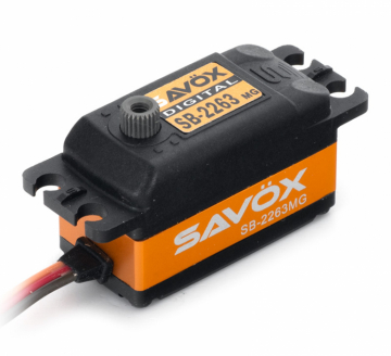 Savx SB-2263MG Servo 10Kg 0,076s Alu Brushless Metalldrev Lgt i gruppen Fabrikat / S / Savx / Servon hos Rynosx4 Hobbyshop AB (SAV-SB2263MG)