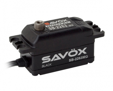 Savx SB-2263MG Servo 10Kg 0,076s Brushless Black Edition Lgt i gruppen Elektronik / Servon & tillbehr / Servon hos Rynosx4 Hobbyshop AB (SAV-SB2263MGBE)