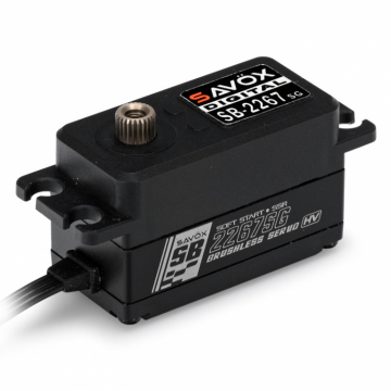 Savx SB-2267SG Servo 25Kg 0.08s HV Alu Brushless Lgt Stldrev i gruppen Fabrikat / S / Savx / Servon hos Rynosx4 Hobbyshop AB (SAV-SB2267SG)