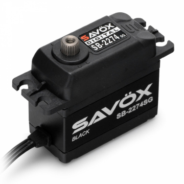 Savx SB-2274SG Servo 25Kg 0.08s HV BL Svart 1/8 Buggy i gruppen Fabrikat / S / Savx / Servon hos Rynosx4 Hobbyshop AB (SAV-SB2274SGBE)
