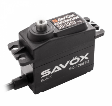 Savx SC-1258TG Servo 12Kg 0.08s Coreless Svart i gruppen Elektronik / Servon & tillbehr / Servon hos Rynosx4 Hobbyshop AB (SAV-SC1258TGBE)