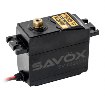 Savx SV-0220MG Servo 8Kg 0.13s HV Metalldrev i gruppen Fabrikat / S / Savx / Servon hos Rynosx4 Hobbyshop AB (SAV-SV0220MG)