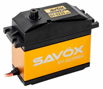 Savx SV-0235MG Servo 35Kg 0.15s HV Alu Metalldrev Giant-Scale i gruppen Fabrikat / S / Savx / Servon hos Rynosx4 Hobbyshop AB (SAV-SV0235MG)