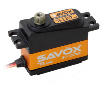 Savx SV-1257MG Miniservo 4Kg 0.055s HV Alu Coreless Metalldrev i gruppen Fabrikat / S / Savx / Servon hos Rynosx4 Hobbyshop AB (SAV-SV1257MG)