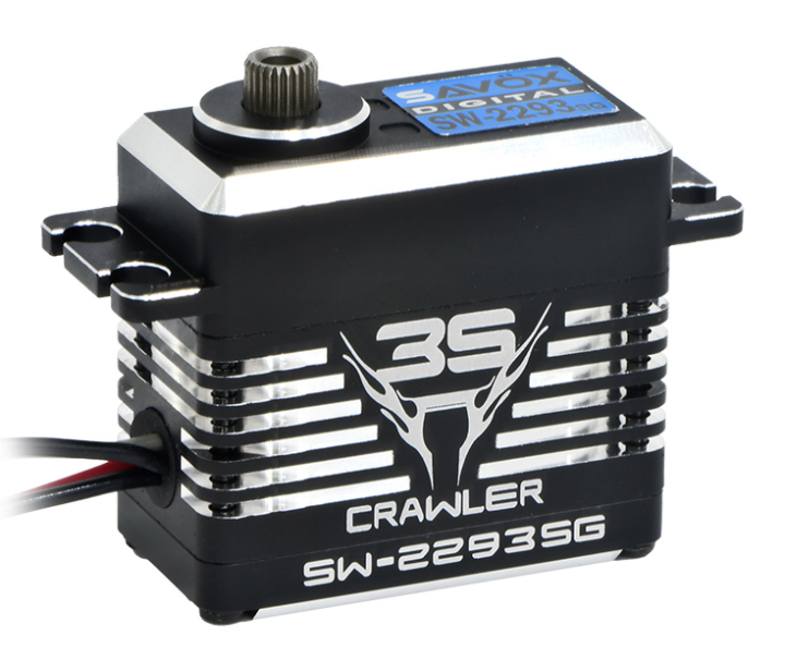Savöx SW-2293SG Crawler Servo 75Kg 3S LiPo Powered Alu BL Ståldrev WP i gruppen RADIOSTYRD BIL / Radioutrustning / Servon hos Rynosx4 Hobbyshop AB (SAV-SW2293SG)