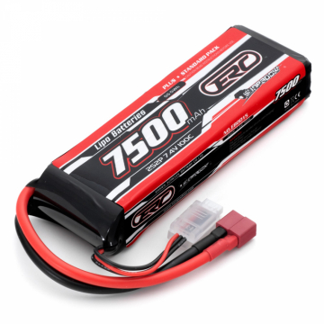 Sunpadow Li-Po Batteri 2S 7.4V 7500mAh 100C T-Kontakt i gruppen Elektronik / Batterier & laddare / Batterier / Li-Po hos Rynosx4 Hobbyshop AB (SW256414)