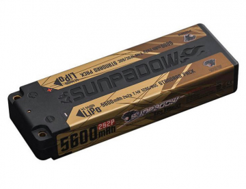 Sunpadow Li-Po Batteri 2S 7,4V 5600mAh 120C Stick Guld i gruppen Elektronik / Batterier & laddare / Batterier / Li-Po hos Rynosx4 Hobbyshop AB (SW5656040)