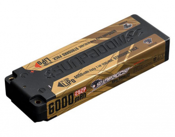 Sunpadow Li-Po Batteri 2S 7,4V 6000mAh 120C Stick Guld i gruppen Elektronik / Batterier & laddare / Batterier / Li-Po hos Rynosx4 Hobbyshop AB (SW5660041)