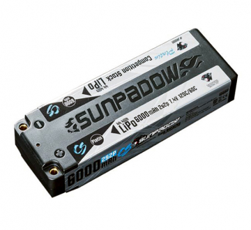 Sunpadow Li-Po Batteri 2S 7,4V 6000mAh 120C Stick Stock Platin i gruppen Elektronik / Batterier & laddare / Batterier / Li-Po hos Rynosx4 Hobbyshop AB (SWJA0001)
