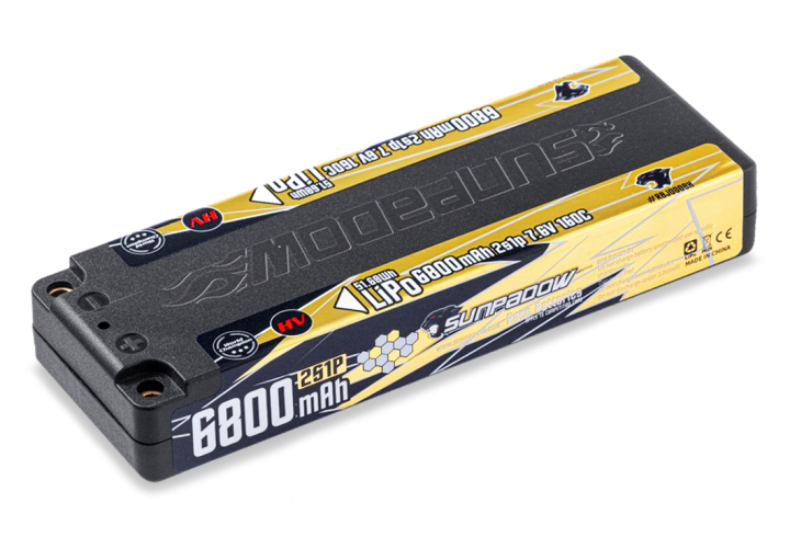 Sunpadow Li-Po Batteri 2S 7.6V 6800mAh 160C HV Stick ULCG i gruppen Elektronik / Batterier & laddare / Batterier / Li-Po hos Rynosx4 Hobbyshop AB (SWRBJ0008H)