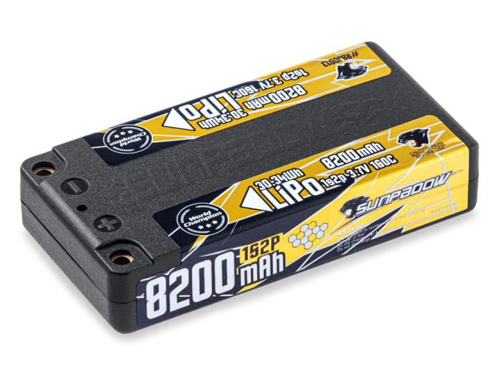 Sunpadow Li-Po Batteri 1S 3.7V 8200mAh 160C Shorty ULCG i gruppen Elektronik / Batterier & laddare / Batterier / Li-Po hos Rynosx4 Hobbyshop AB (SWRBJ0013H)