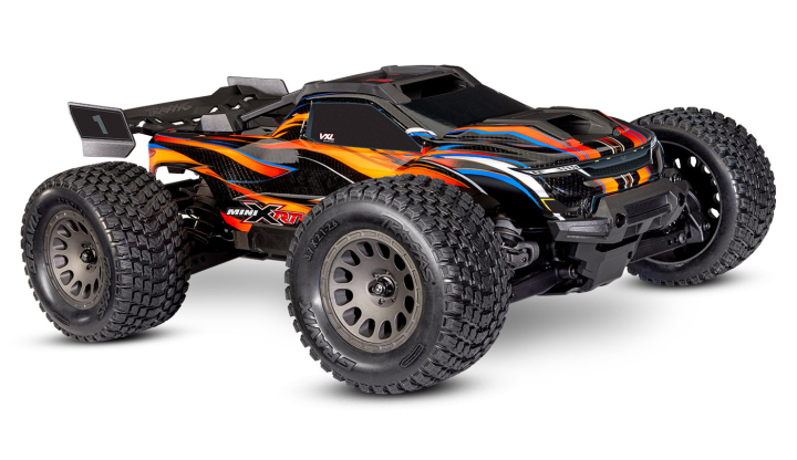 Traxxas Mini XRT RTR TQi VXL-3s Orange - USB-C Laddare / 2s LiPo i gruppen RADIOSTYRD BIL / RC-BILAR / Radiostyrda bilar hos Rynosx4 Hobbyshop AB (TRX108076-1-ORNG)