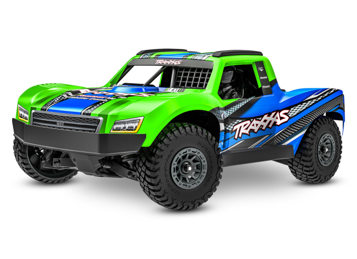 Traxxas Mini Slash 4x4 RTR TQ BL-2s Grön - USB-C Laddare / 2s LiPo i gruppen RADIOSTYRD BIL / RC-BILAR / Radiostyrda bilar (el) hos Rynosx4 Hobbyshop AB (TRX108164-1-GRN)