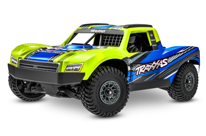 Traxxas Mini Slash 4x4 RTR TQ BL-2s Gul - USB-C Laddare / 2s LiPo i gruppen RADIOSTYRD BIL / RC-BILAR / Radiostyrda bilar (el) hos Rynosx4 Hobbyshop AB (TRX108164-1-YLW)