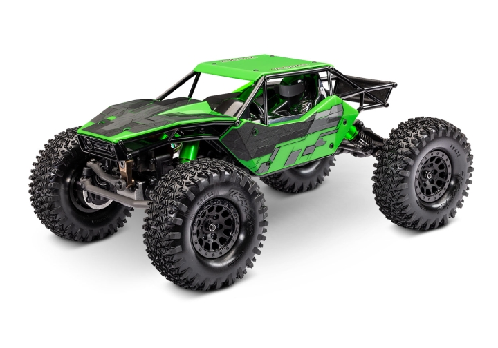 Traxxas TXC-4M 1/18 Extreme Crawler Grön RTR - 3S LiPo/USB Laddare i gruppen RADIOSTYRD BIL / RC-BILAR / Radiostyrda bilar hos Rynosx4 Hobbyshop AB (TRX120074-1-GRN)