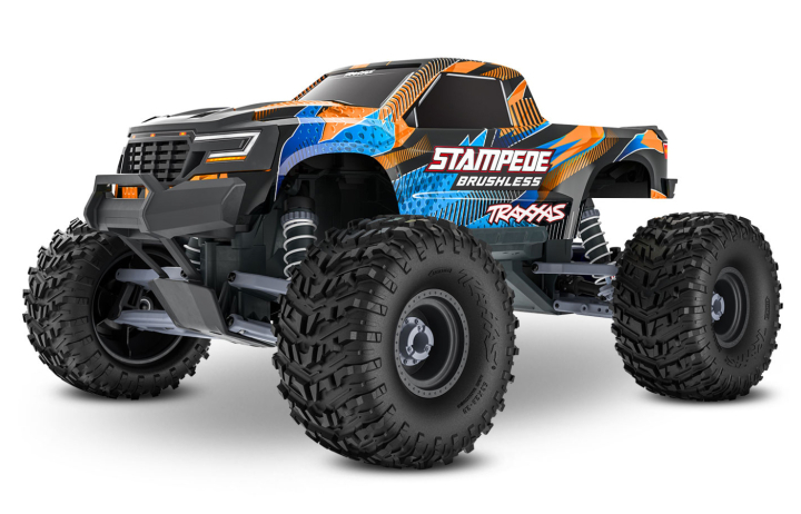 Stampede 2WD 1/10 HD VX3 BL 3S RTR Orange i gruppen RYNOS / Ej publicerat hos Rynosx4 Hobbyshop AB (TRX136454-4-ORNG)