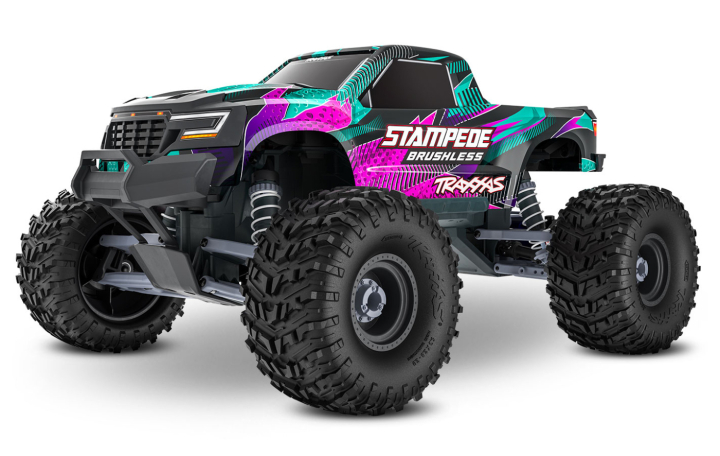 Stampede 2WD 1/10 HD VX3 BL 3S RTR Rosa i gruppen RYNOS / Ej publicerat hos Rynosx4 Hobbyshop AB (TRX136454-4-PINK)