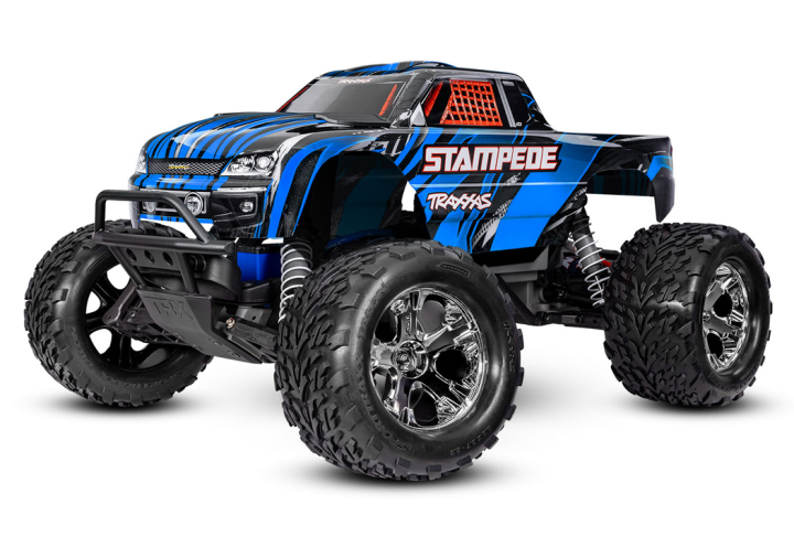 Traxxas Stampede 2WD EHD 1/10 Blå i gruppen RADIOSTYRD BIL / RC-BILAR / Radiostyrda bilar (el) hos Rynosx4 Hobbyshop AB (TRX36254-8-BLUE)