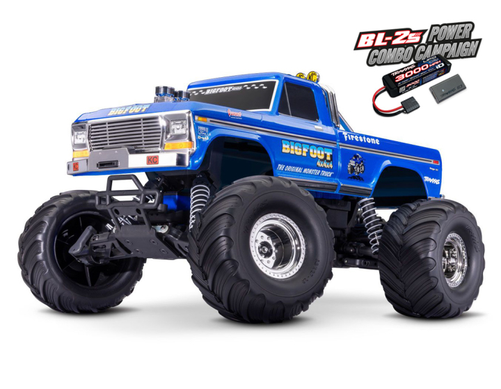 Traxxas BIGFOOT No.1 BL-2S EHD 1/10  i gruppen RADIOSTYRD BIL / RC-BILAR / Radiostyrda bilar (el) hos Rynosx4 Hobbyshop AB (TRX36334-4-R5)