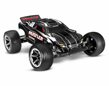 Rustler 2WD 1/10 RTR TQ USB i gruppen RADIOSTYRD BIL / RC-BILAR / Radiostyrda bilar (el) hos Rynosx4 Hobbyshop AB (TRX37054-8-BLK)