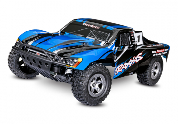 Traxxas Slash 2WD 1/10 RTR TQ utan Batteri 2023 Bl i gruppen RADIOSTYRD BIL / RC-BILAR / Radiostyrda bilar (el) hos Rynosx4 Hobbyshop AB (TRX58024-BLUE)