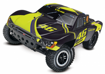 Traxxas Slash 2WD 1/10 RTR TQ (VR46 Edition) + Laddpaket i gruppen Fabrikat / T / Traxxas / Modeller hos Rynosx4 Hobbyshop AB (TRX58034-1VR)