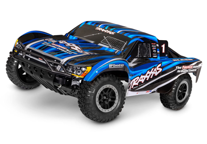 Traxxas Slash 2WD 1/10 RTR Blå EHD Clipless - NiMH Batteri/USB-C Laddare i gruppen RADIOSTYRD BIL / RC-BILAR / Radiostyrda bilar (el) hos Rynosx4 Hobbyshop AB (TRX58234-8-BLUE)