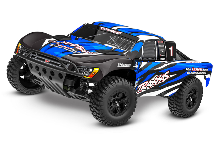 Traxxas Slash 2WD 1/10 Blå-X EHD Clipless - Batteri/USB-C Laddare i gruppen RADIOSTYRD BIL / RC-BILAR / Radiostyrda bilar hos Rynosx4 Hobbyshop AB (TRX58234-8-BLUEX)