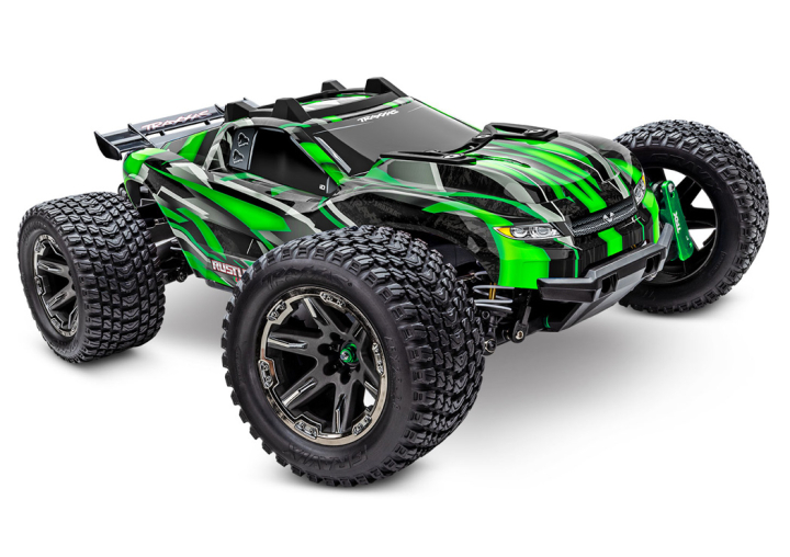 Traxxas Rustler 4WD Ultimate Clipless 1/10 Grön  i gruppen RADIOSTYRD BIL / RC-BILAR / Radiostyrda bilar (el) hos Rynosx4 Hobbyshop AB (TRX67097-4-GRN)