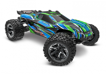 Traxxas Rustler 4x4 VXL HD 1/10 RTR Grn utan batt/laddare i gruppen RADIOSTYRD BIL / RC-BILAR / Radiostyrda bilar (el) hos Rynosx4 Hobbyshop AB (TRX67376-4-GRN)