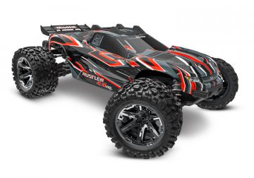 Traxxas Rustler 4x4 VXL HD 1/10 RTR Rd utan batt/laddare i gruppen RADIOSTYRD BIL / RC-BILAR / Radiostyrda bilar (el) hos Rynosx4 Hobbyshop AB (TRX67376-4-RED)