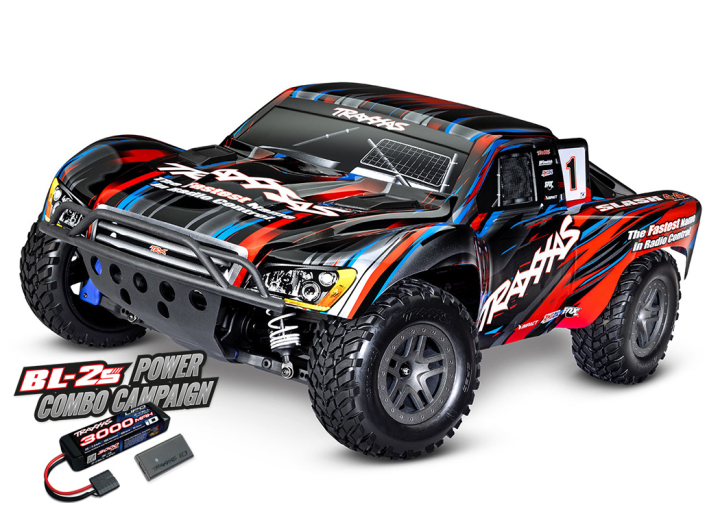 Traxxas Slash 4WD BL-2s 1/10 Röd i gruppen RADIOSTYRD BIL / RC-BILAR / Radiostyrda bilar (el) hos Rynosx4 Hobbyshop AB (TRX68154-4-RED)