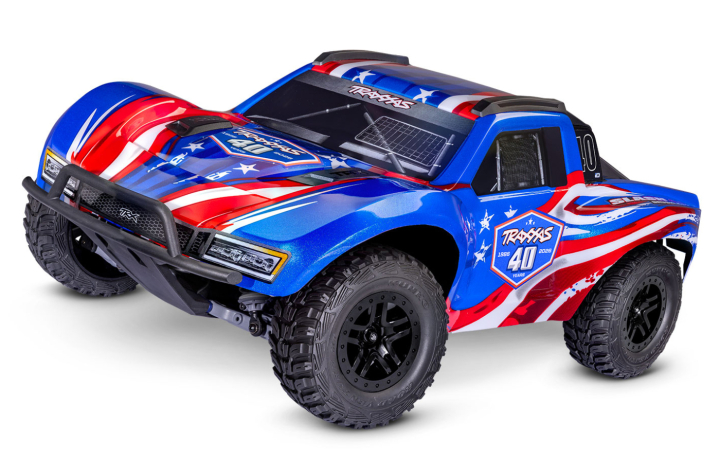 Traxxas Slash 4x4 1/10 HD VX3 BL 3S RTR 40th Edition i gruppen RADIOSTYRD BIL / RC-BILAR / Radiostyrda bilar hos Rynosx4 Hobbyshop AB (TRX68454-4-40th)
