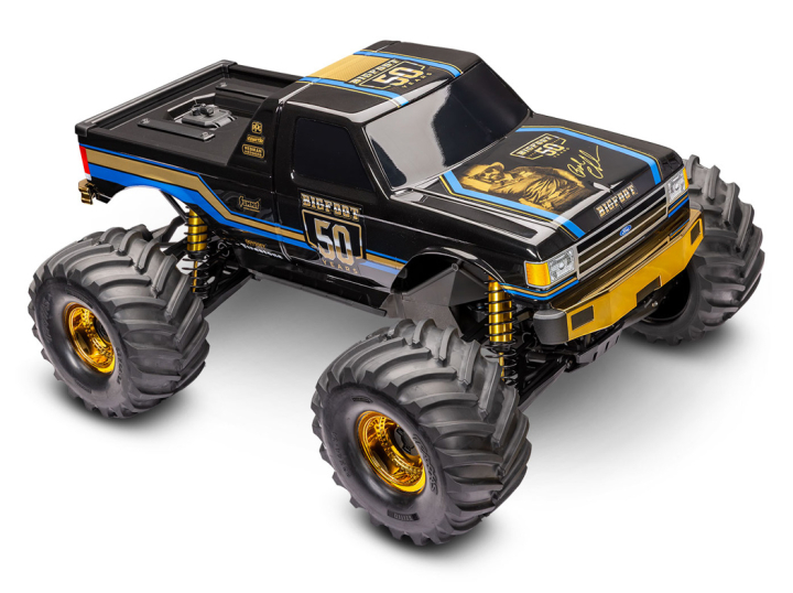 X-Monster 8S BIGFOOT 4WD Brushless TQi TSM 50th Anniversary i gruppen RADIOSTYRD BIL / RC-BILAR / Radiostyrda bilar (el) hos Rynosx4 Hobbyshop AB (TRX77136-4-50TH)