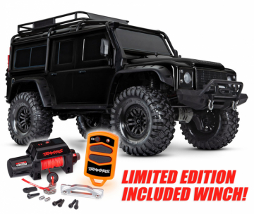 TRX-4 Crawler Land Rover Defender w/o Battery w/ Winch i gruppen RADIOSTYRD BIL / RC-BILAR / Radiostyrda bilar (el) hos Rynosx4 Hobbyshop AB (TRX82056-84-BLK)