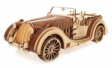 Ugears Roadster VM-01 i gruppen Bygg & Verktyg / Byggsatser tr / Mekaniska 3D-Pussel hos Rynosx4 Hobbyshop AB (UG70052)