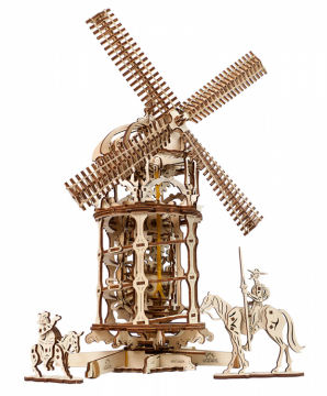 Ugears Tower Windmill i gruppen Bygg & Verktyg / Byggsatser tr / Mekaniska 3D-Pussel hos Rynosx4 Hobbyshop AB (UG70055)