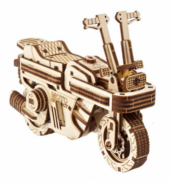 Ugears MOTO COMPACT Folding Scooter i gruppen Bygg & Verktyg / Byggsatser tr / Mekaniska 3D-Pussel hos Rynosx4 Hobbyshop AB (UG70168)