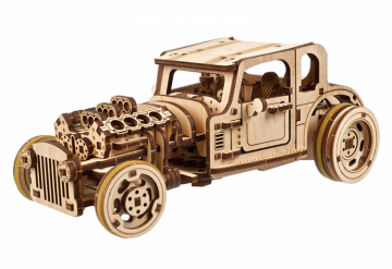 Ugears Hot Rod Furious Mouse i gruppen Bygg & Verktyg / Byggsatser tr / Mekaniska 3D-Pussel hos Rynosx4 Hobbyshop AB (UG70192)